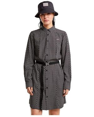 G-Star Shirt Met Riem En Lange Mouwen - Grijs