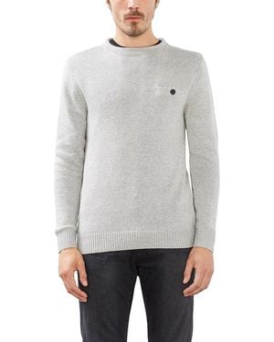 Esprit 106EE2I031 - mit Brusttasche, Pull , Gris (Light Grey), Large