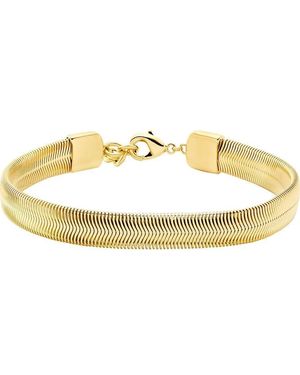 Michael Kors Bracciale da Donna Collezione Metallic Muse. Bracciale in Brass di Colore Oro con Finitura Lucida. Misure: Lunghezza: 184+25mm - Metallizzato