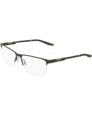Nike 8144 315 Matte Cargo Khaki 55/15/145 Male Eyewear Frame - Black