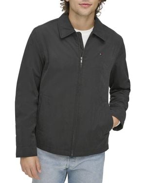 Tommy Hilfiger Lightweight Microtwill Golf Jacket - Gray