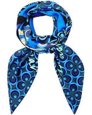 Desigual Foulards et echarpes FOU_BOLA_CARRÉ 140 - Bleu