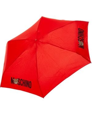 Moschino Damen supermini Regenschirm red - Rot