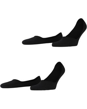 Esprit Basic Uni Multipack M In Cotton No-show Plain 2 Pairs Liner Socks - Black
