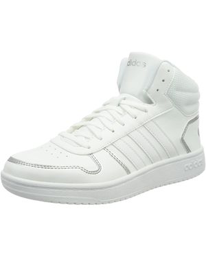 adidas Hoops 2.0 Mid - Bianco