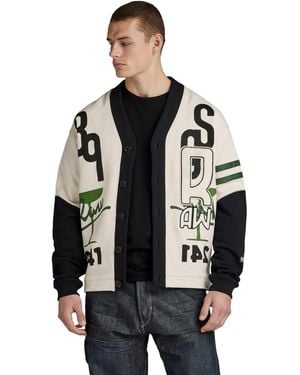 G-Star G-STAR Uomo Holiday Cardigan Sweater - Nero