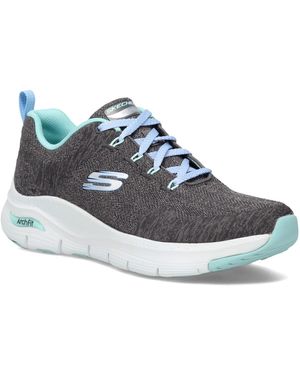 Skechers Arch Fit Comfy Wave Trainer - Blue