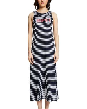 Esprit Mia Grs NS S-sless Camicia da Notte - Blu