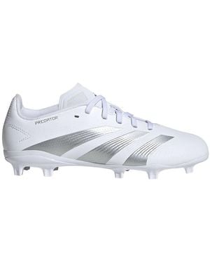 adidas League Firm Ground Football Boots White/silver 9.5