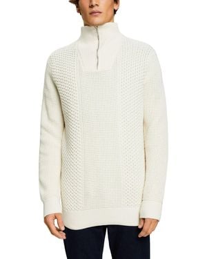 Esprit 103ee2i322 Pullover Jumper - White