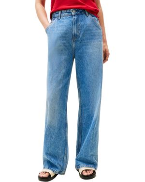 Tommy Hilfiger Losse Wijde Pijpen Rw Ali Ww0ww46792 - Blauw