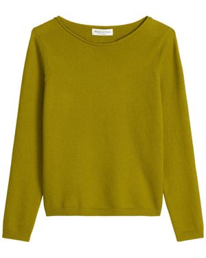 Marc O' Polo Basic-Strickpullover Regular aus softem Baumwolle-Schurwolle-Mix XXL - Grün