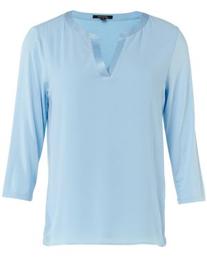 Comma, T-Shirt 3/4 Arm - Blau