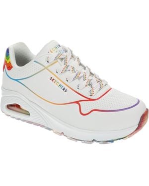 Skechers Uno-drizzl'n Rainbow Sneaker - White