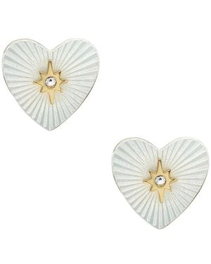 Fossil Schmuck Gold-Edelstahl-Ohrring - Mettallic