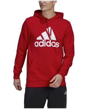 adidas M Bl Ft HD Felpa - Rosso