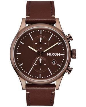 Nixon Analog Uhr mit Edelstahl Armband A1163-5242-00 - Braun