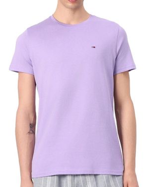 Tommy Hilfiger Paars T-shirt Voor