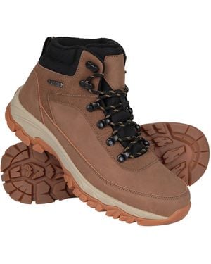Mountain Warehouse Ravine Waterproof Casual Outdoor Boot Tan Adult Shoe Size 10 - Brown