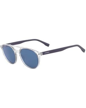 Lacoste Occhiali da Sole 38750 424 CRYSTAL/NAVY 52/18/145 UNISEX - Blu