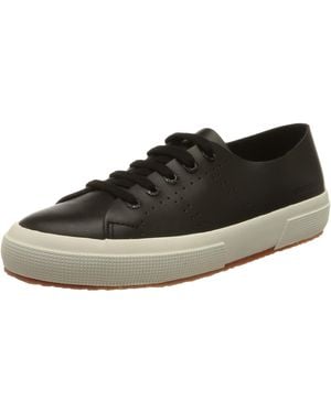 Superga 2750 Morphing Mule Leather Oxford Flat - Black