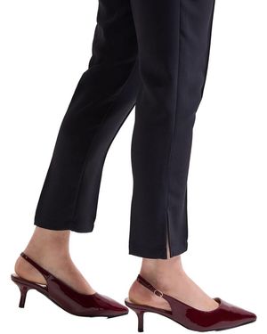 Dorothy Perkins Wide Fit Dova Slingback Kitten Heel Court Shoes - Black