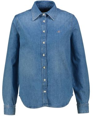 GANT Jeansbluse DENIM SHIRT - Blau