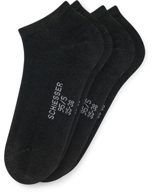 Schiesser Sneaker 2er Pack Doppelpack 95/5-179827 - Schwarz