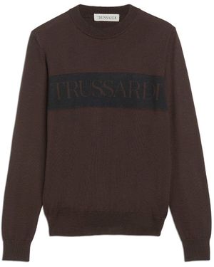 Trussardi Jeans Maglione A Girocollo 52M006450F000600 Marrone XXL