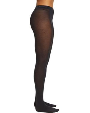 Esprit Cotton W Ti Opaque Plain 1 Pair Tights - Brown
