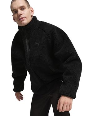 PUMA Giacca Sherpa Reversibile da Uomo XL Black - Nero