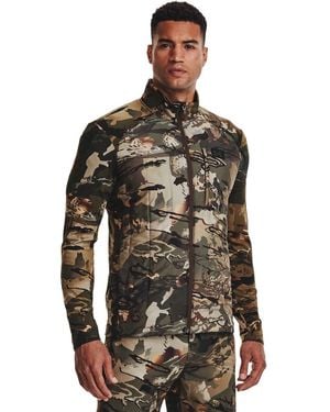 Under Armour S Sprint Hybrid Camo Jacket | Lightweight Insulated Hunting Jacket For | Camouflage Mid-layer - Green
