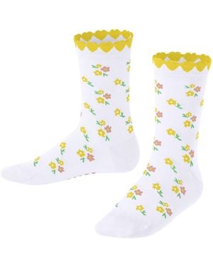 FALKE Ditsy Flowers K So cotone fantasia 1 paio - Bianco