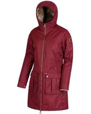 Regatta Women Romina Waterproof And Breathable Insulated Hooded Jacket - Burgundy, Size 18 - Red