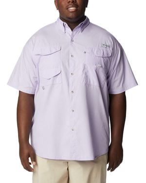 Columbia Pfg Bonehead Short Sleeve Shirt Hiking - Purple