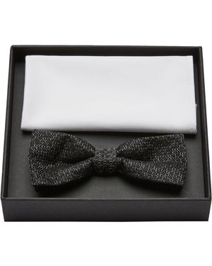 S.oliver Fliege aus Satin dunkelgrau 1 - Schwarz