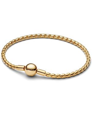 PANDORA Moments 564028c00-21 Sterling Silver 14k Gold Plated Metal Alloy Bracelet Fits Moments Size 21cm - Metallic