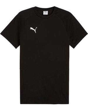 PUMA Teamevostripe T-shirt Zwart