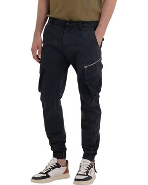 Replay M9954 Garment Dyed Comfort Cotton Twill Pantaloni - Nero