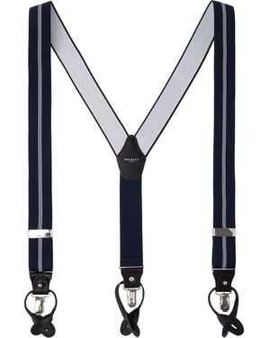 Hackett Central Stripe Braces - Blue