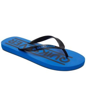 Quiksilver Java Wordmark Youth Sandal - Blue