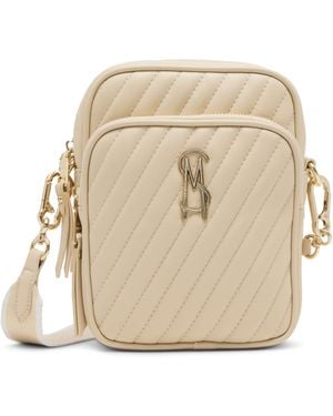 Steve Madden Drakeeq Quilted Crossbody - Natural