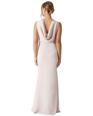 Coast Honoured Sleeveless Cowl Back Maxi Bridesmaid Dress - White