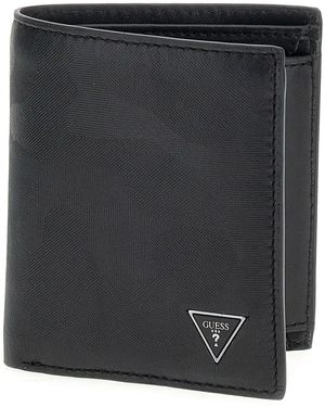 Guess Mito Billfold Coin Pocket Wallet S Black