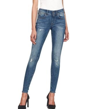 G-Star G-Star Para Mujer Lynn Mid Super Skinny Jeans - Azul