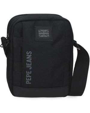 Sac Bandoulière Pepe Jeans Pour Homme Stratford - Polyester, Compartiment Tablette, Résistant à L'eau