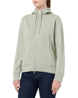 GANT Shield Zip Hoodie Kapuzenpullover - Natur