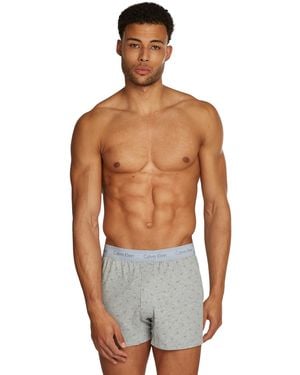 Calvin Klein , , Boxer Trad 000NM2848E, Grey - Blau