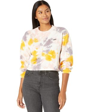 Vans Grunge Wash Crop Crew Felpa - Multicolore
