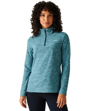 Regatta Sweethart marl demi-zip polaire anti-boulochage séchage rapide Winter Layer haut - Bleu